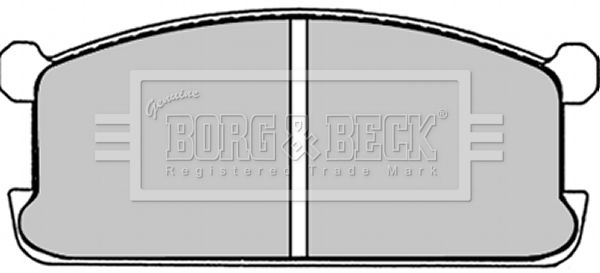 BORG & BECK stabdžių trinkelių rinkinys, diskinis stabdys BBP1251